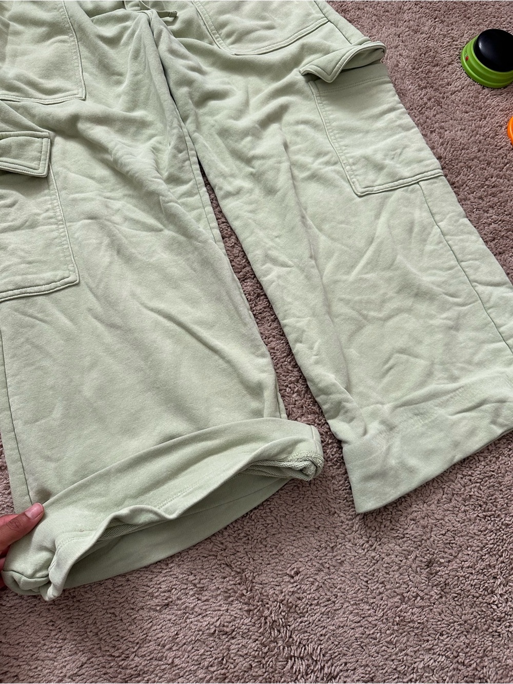 wild fable Sage Green Wide Leg Cargo Sweatpants - Picture 2 of 6